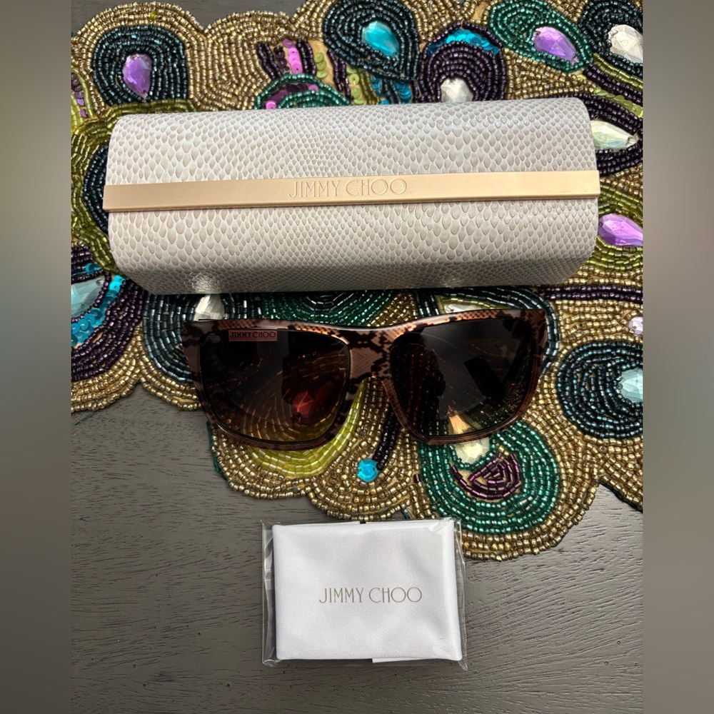Jimmy Choo Brown Sunglasses with Case